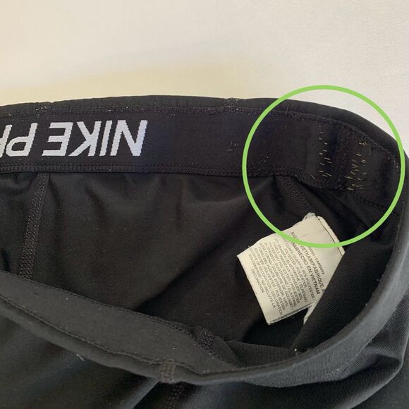 NIKE Pro Training Tights Dri-FIT Women S Black Running Workout Gym Athletic 27" - Picture 6 of 11